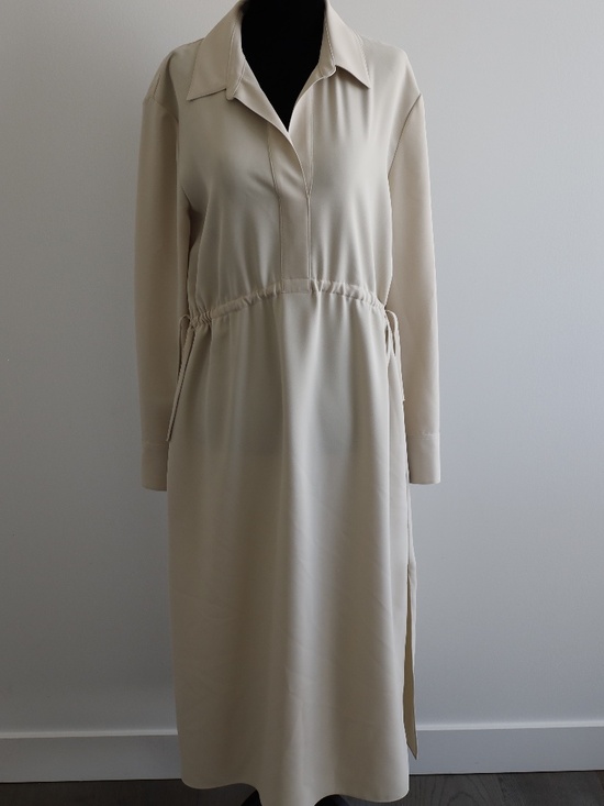 Theory Dresses & Skirts - Theory Drawstring Waist Midi Shirt Dress